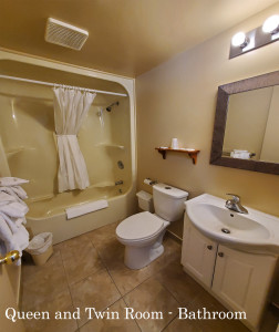 Bathroom layout at Spring Lake Resort.